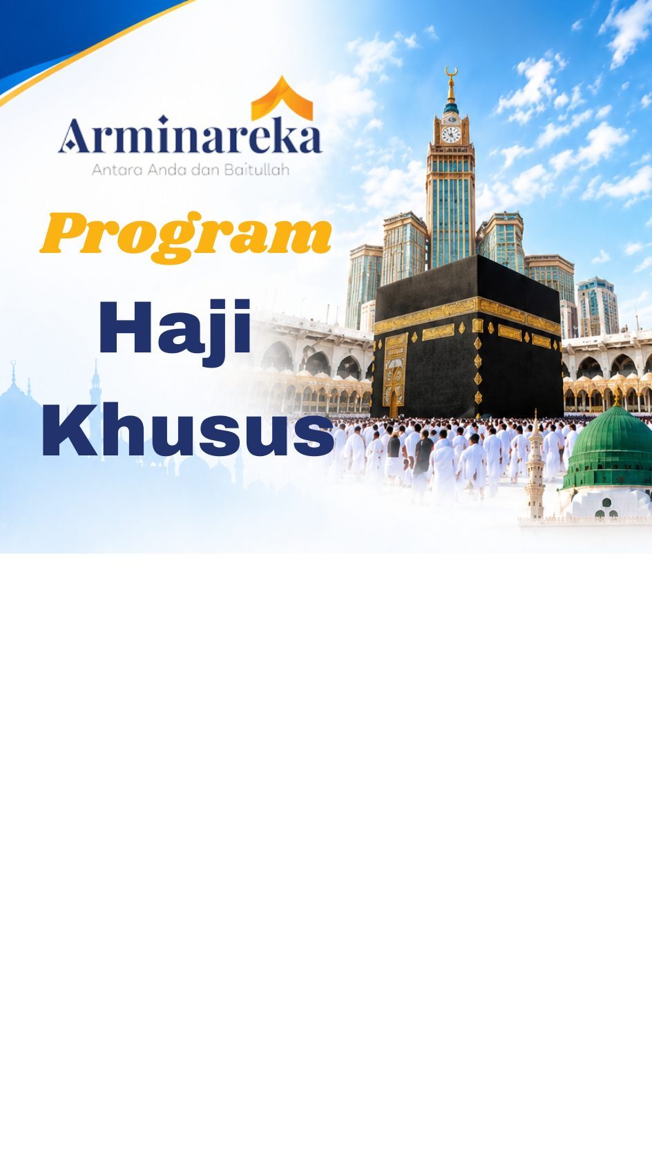 Flyer Haji khusus 26 Hari Arafah 1